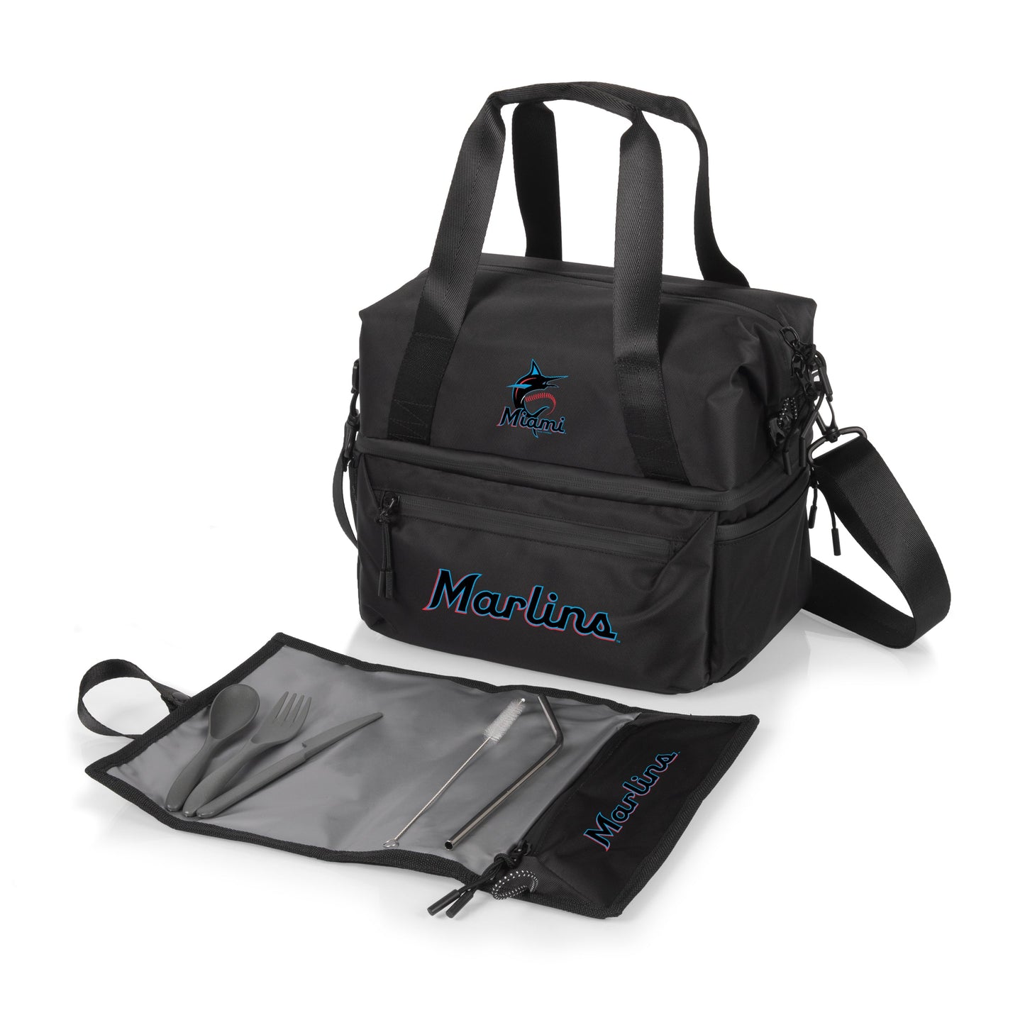 Miami Marlins - Tarana Recycled Lunch Bag Cooler with Utensils