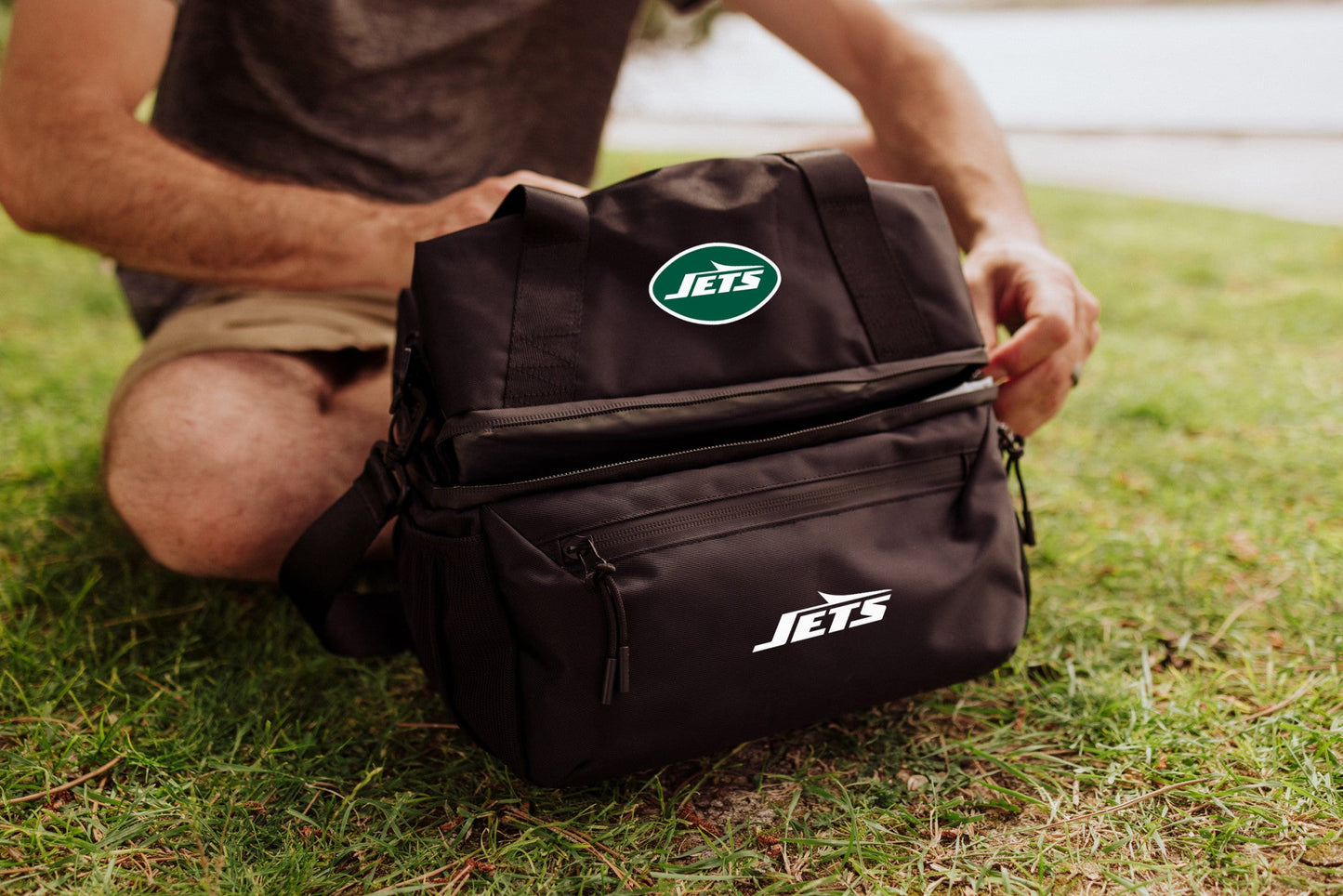 New York Jets - Tarana Recycled Lunch Bag Cooler with Utensils