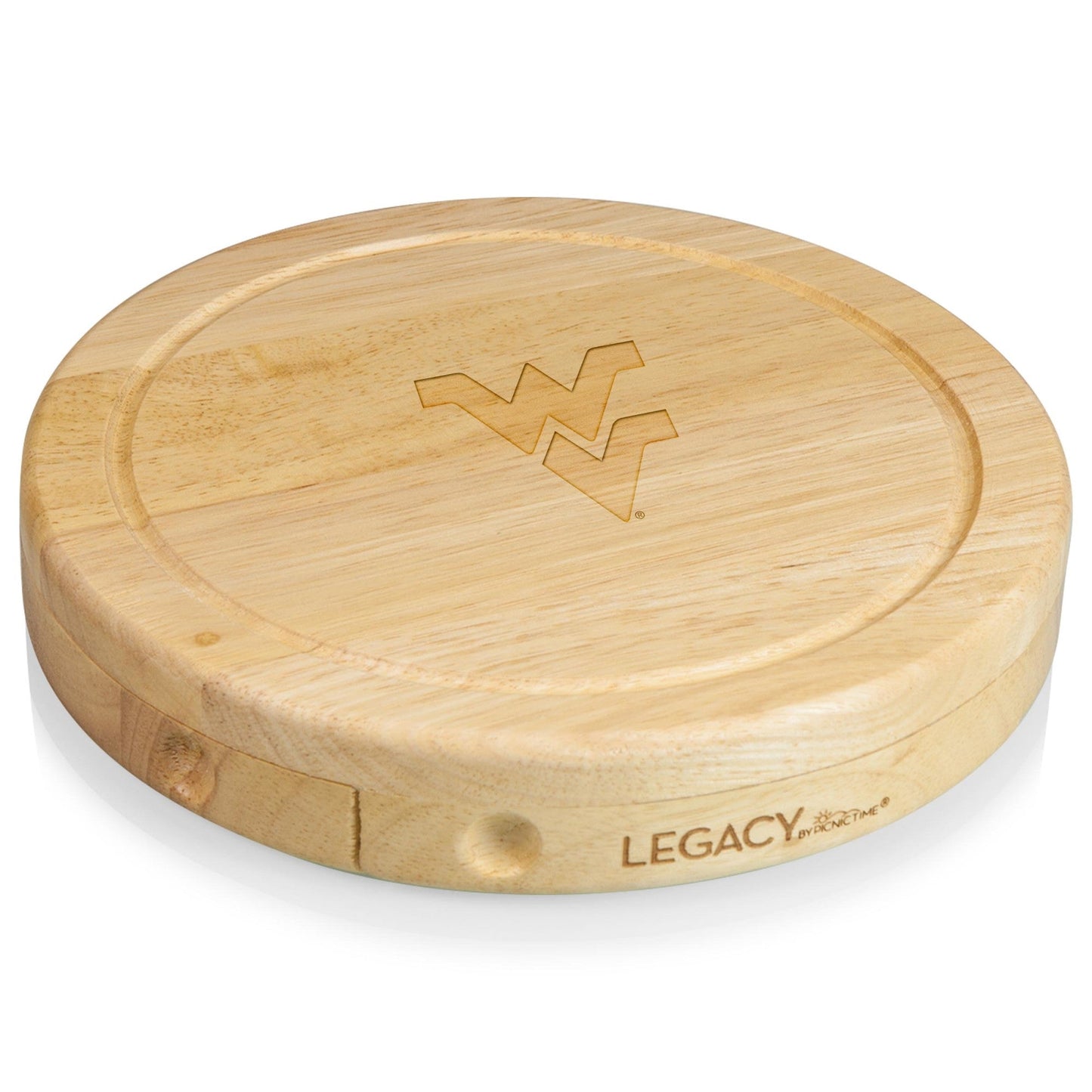 West Virginia Mountaineers - Brie Cheese Cutting Board & Tools Set