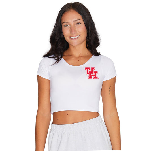 University of Houston White Babydoll Tee