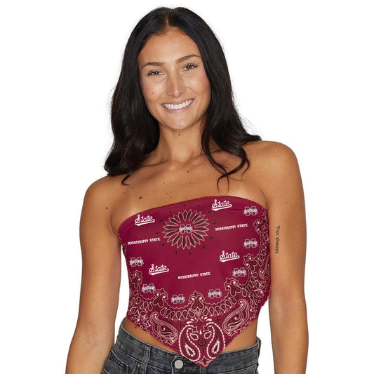 Mississippi State Bandana Top