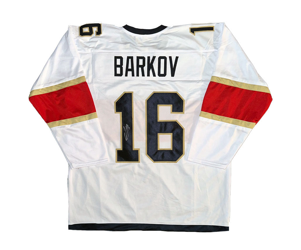 Alexsander Barkov Autographed Stanley Cup Custom White Florida Panthers Jersey COA