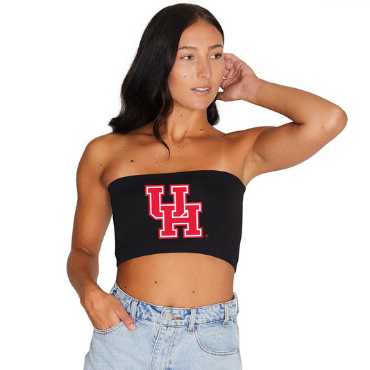 University of Houston Black Bandeau Top