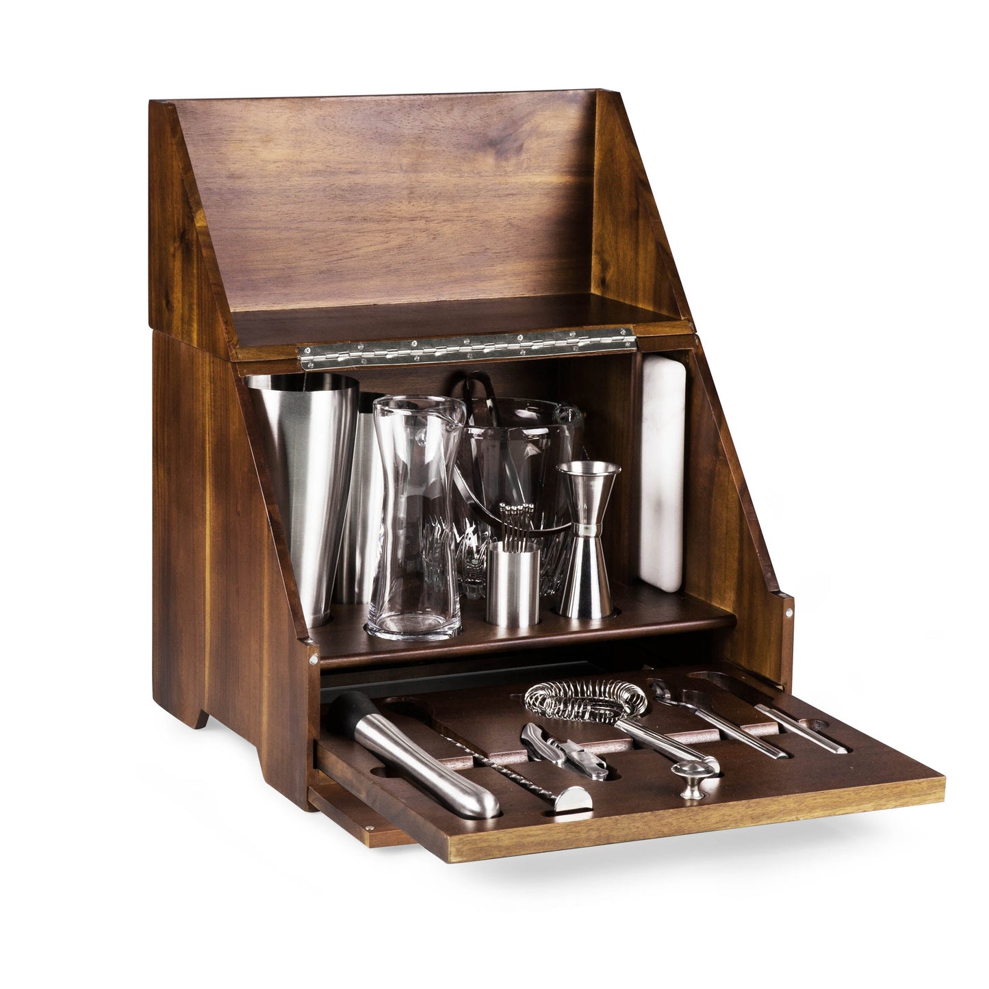 Milwaukee Brewers - Madison Acacia Tabletop Bar Set