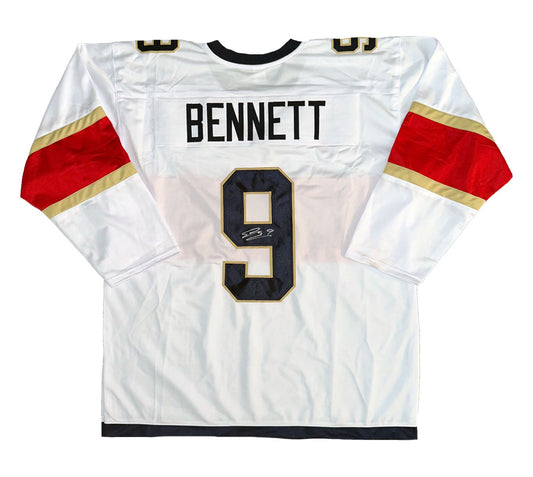 Sam Bennett Autographed Stanley Cup Custom White Florida Panthers Jersey COA!