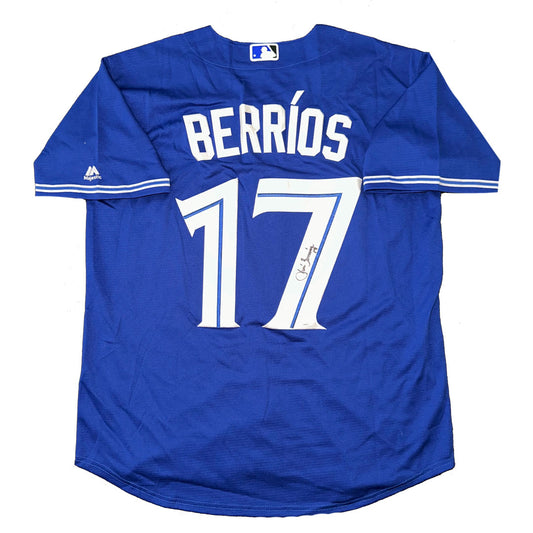 Jose Berrios Autographed Toronto Blue Jays Jersey JSA COA Puerto Rico WBC