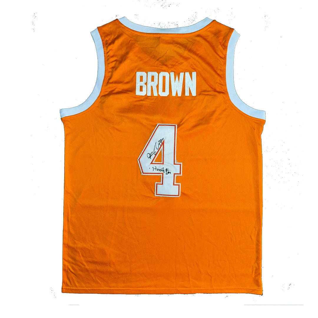 Greg Brown Texas Longhorn Autographed Jersey Portland Trailblazers