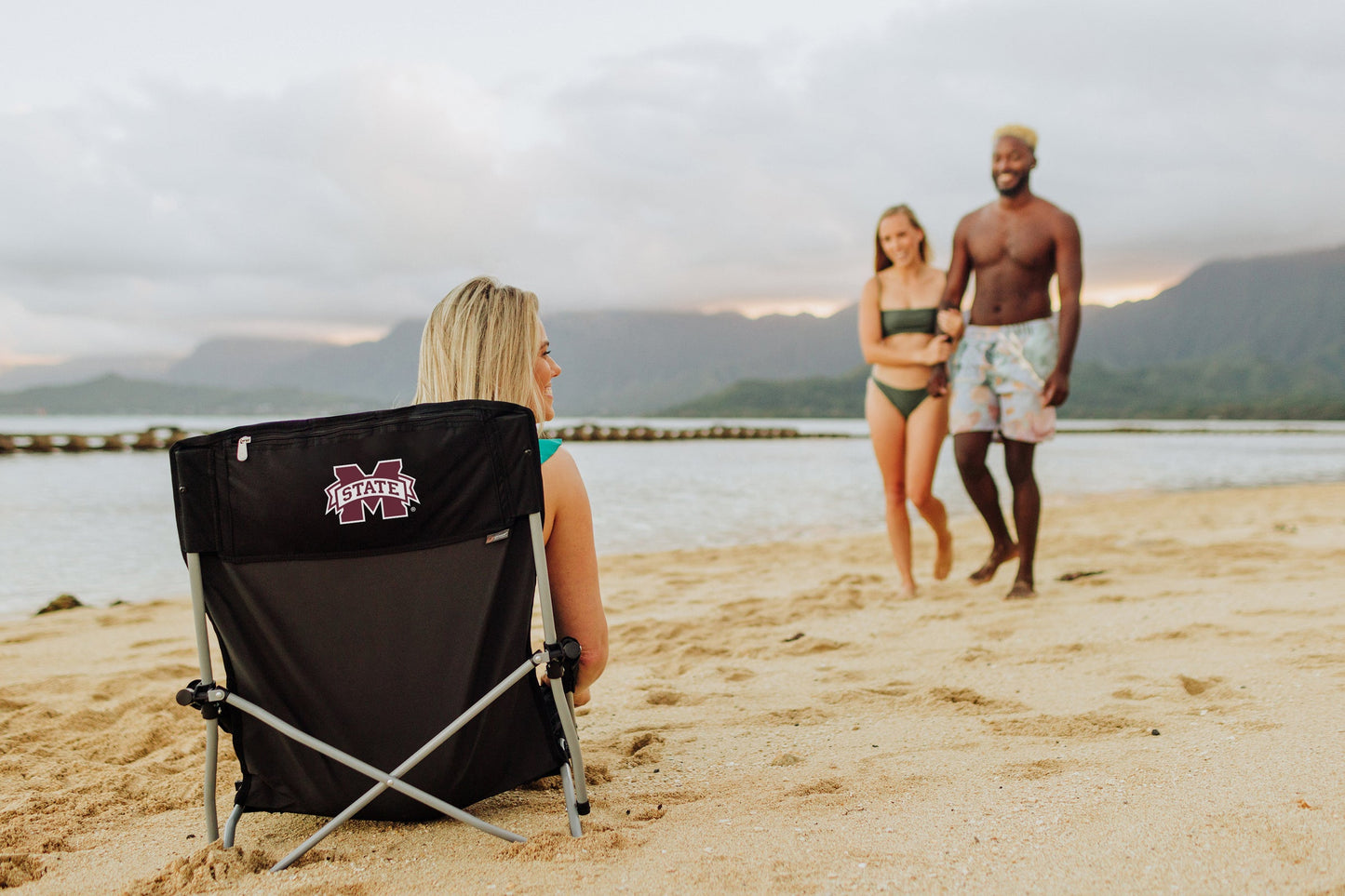 Mississippi State Bulldogs - Tranquility Beach Chair with Carry Bag