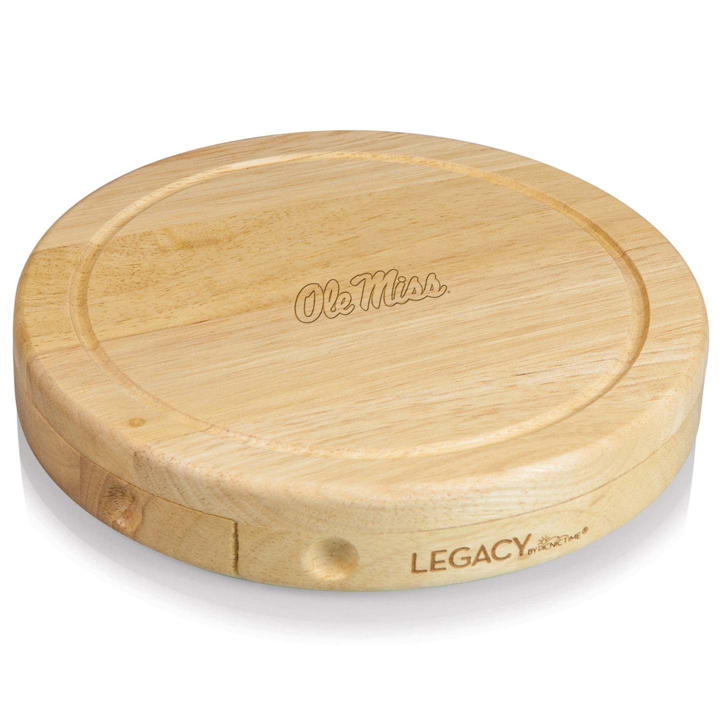 Ole Miss Rebels - Brie Cheese Cutting Board & Tools Set
