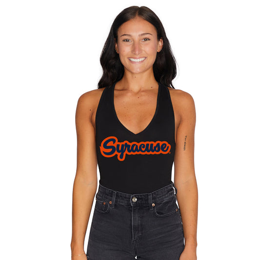 Syracuse Cursive Black Bodysuit