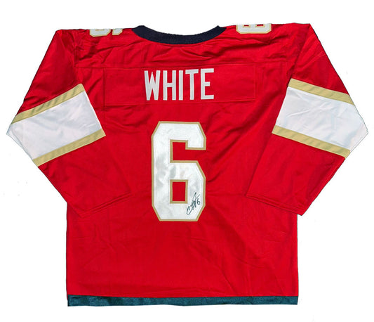 Colin White Stanley Cup Autographed Custom Florida Panthers Red Jersey COA