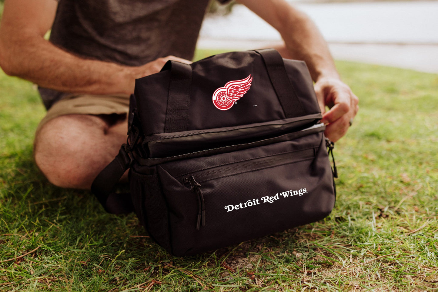 Detroit Red Wings - Tarana Recycled Lunch Bag Cooler with Utensils