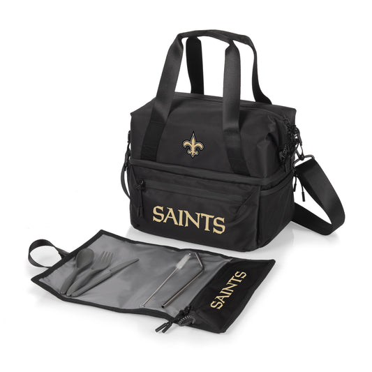 New Orleans Saints - Tarana Recycled Lunch Bag Cooler with Utensils