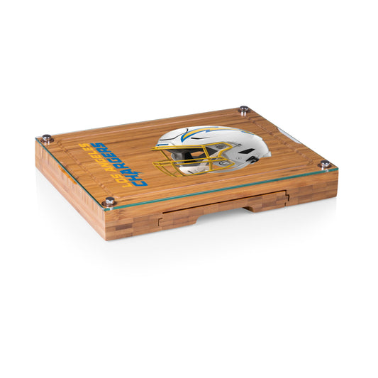 Los Angeles Rams - Concerto Glass Top Cheese Cutting Board & Tools Set