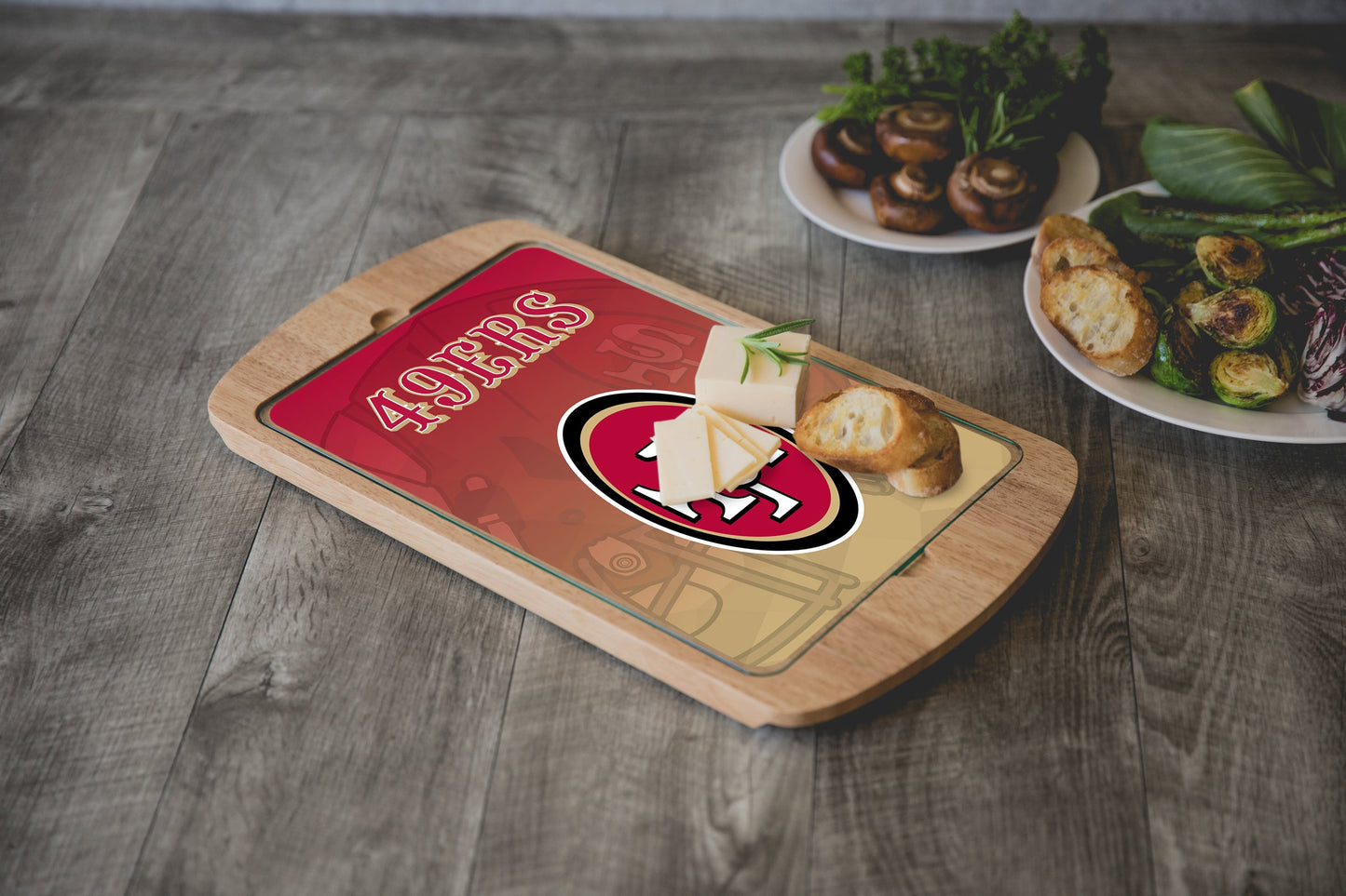San Francisco 49ers - Billboard Glass Top Serving Tray