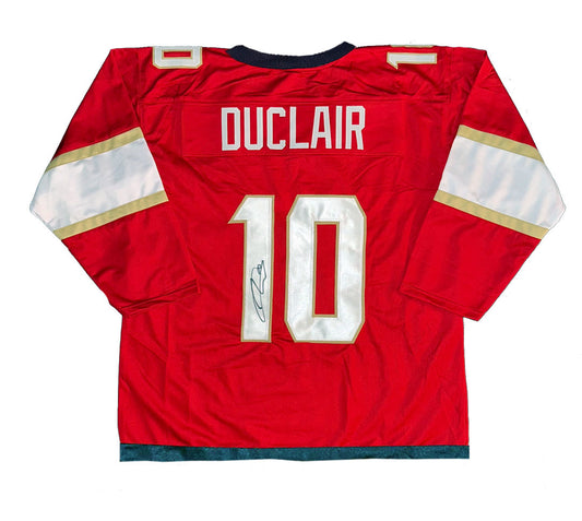 Anthony Duclair Stanley Cup Autographed Custom Florida Panthers Red Jersey COA