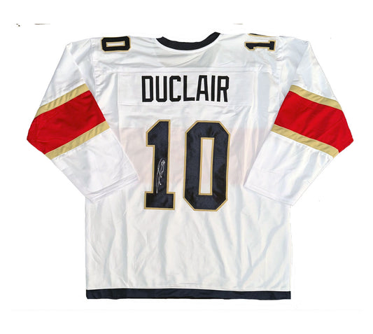 Anthony Duclair Stanley Cup Autographed Custom Florida Panthers White Jersey COA