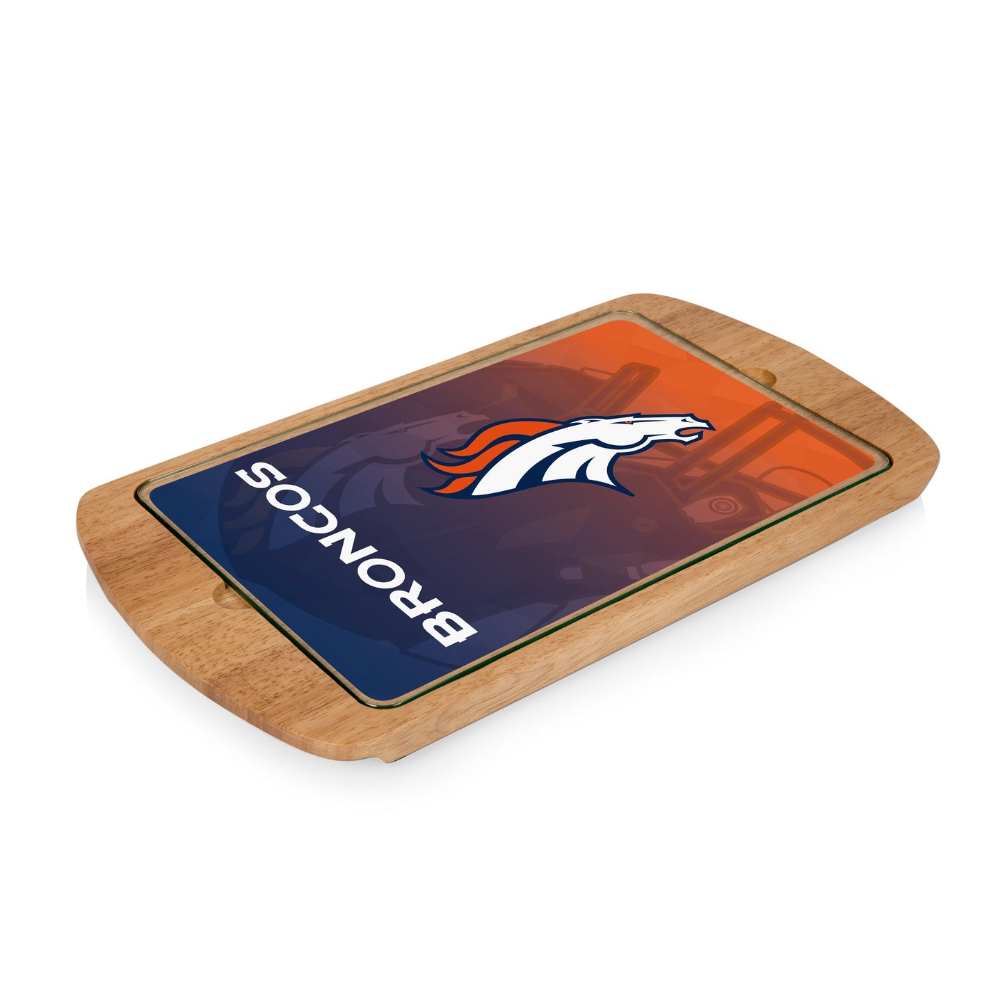 Denver Broncos - Billboard Glass Top Serving Tray