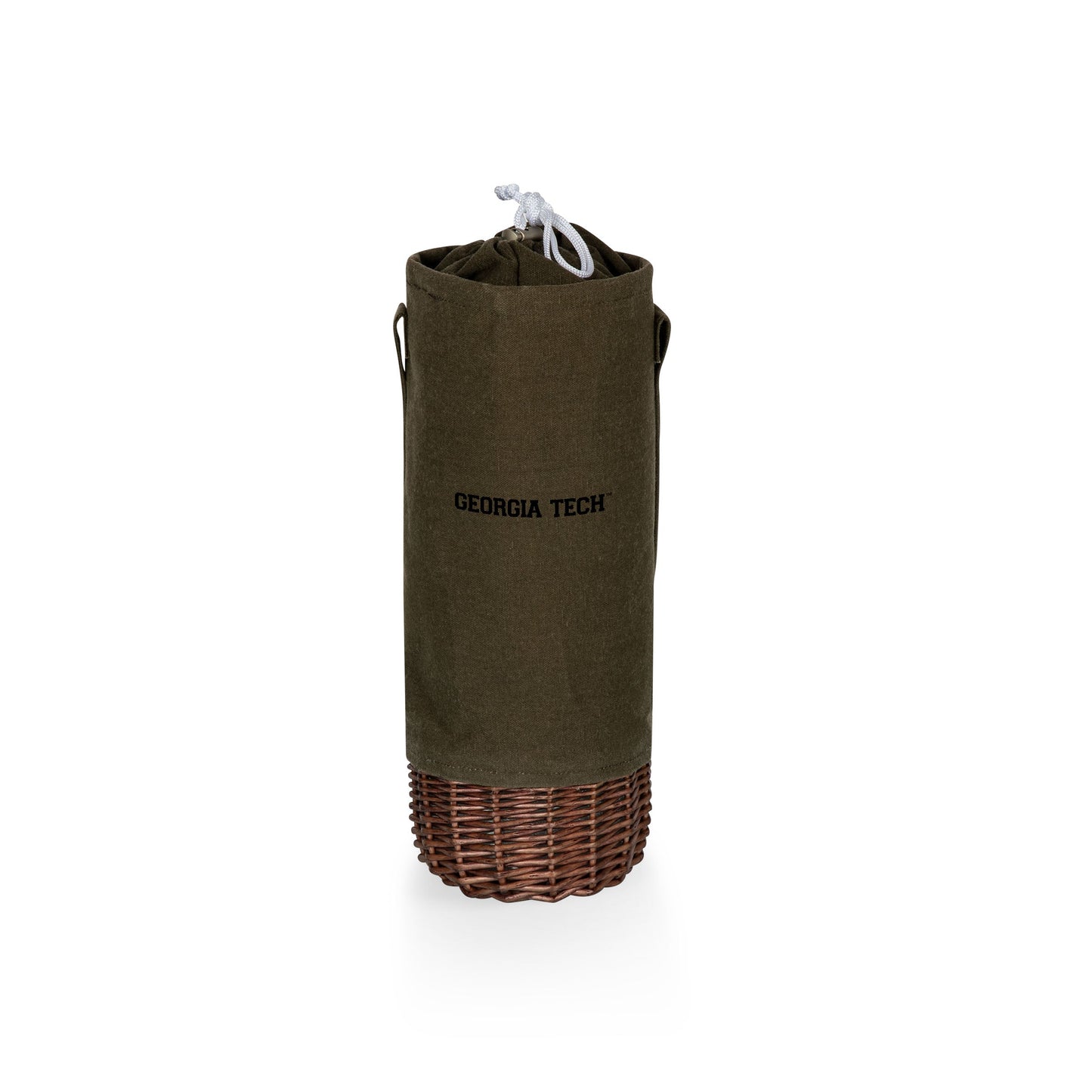 Georgia Tech Yellow Jackets - Malbec Insulated Canvas and Willow Wine Bottle Basket
