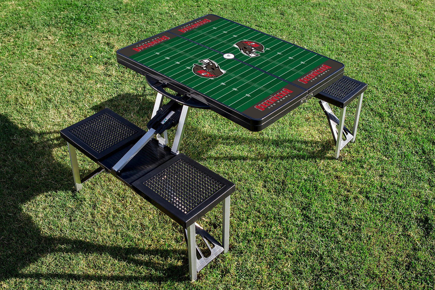 Tampa Bay Buccaneers - Picnic Table Portable Folding Table with Seats