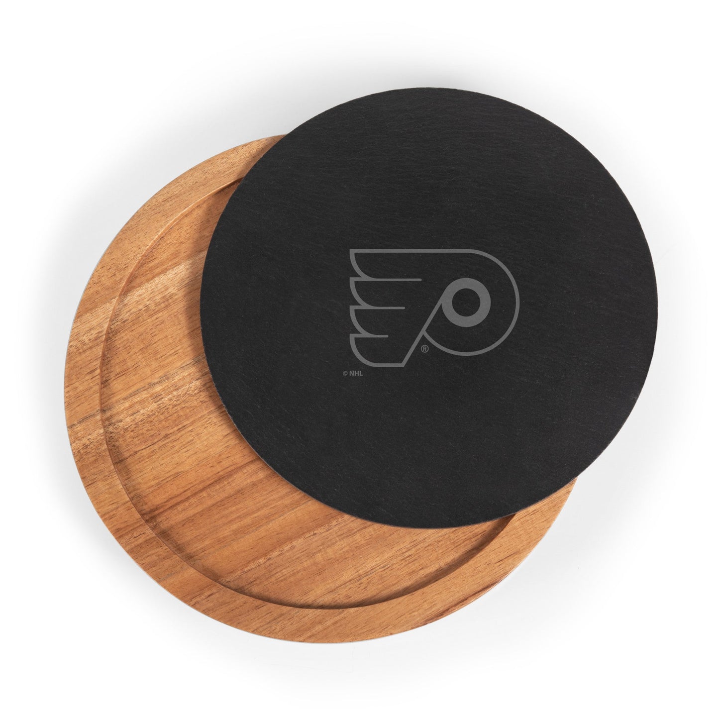 Philadelphia Flyers - Insignia Acacia and Slate Serving Board with Cheese Tools