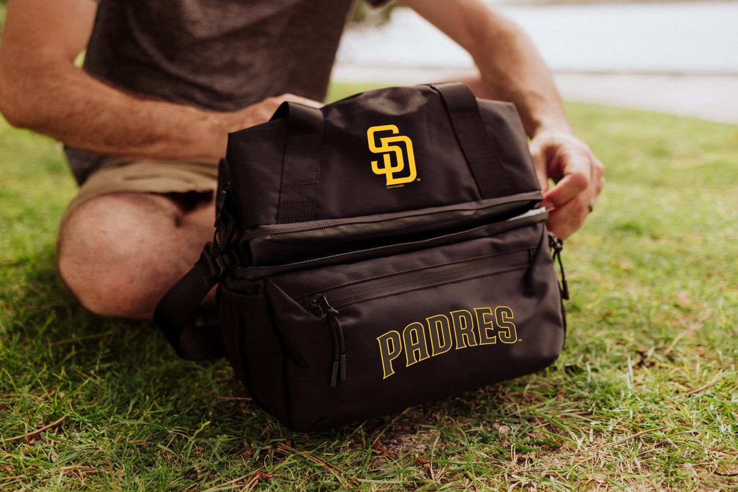 San Diego Padres - Tarana Recycled Lunch Bag Cooler with Utensils