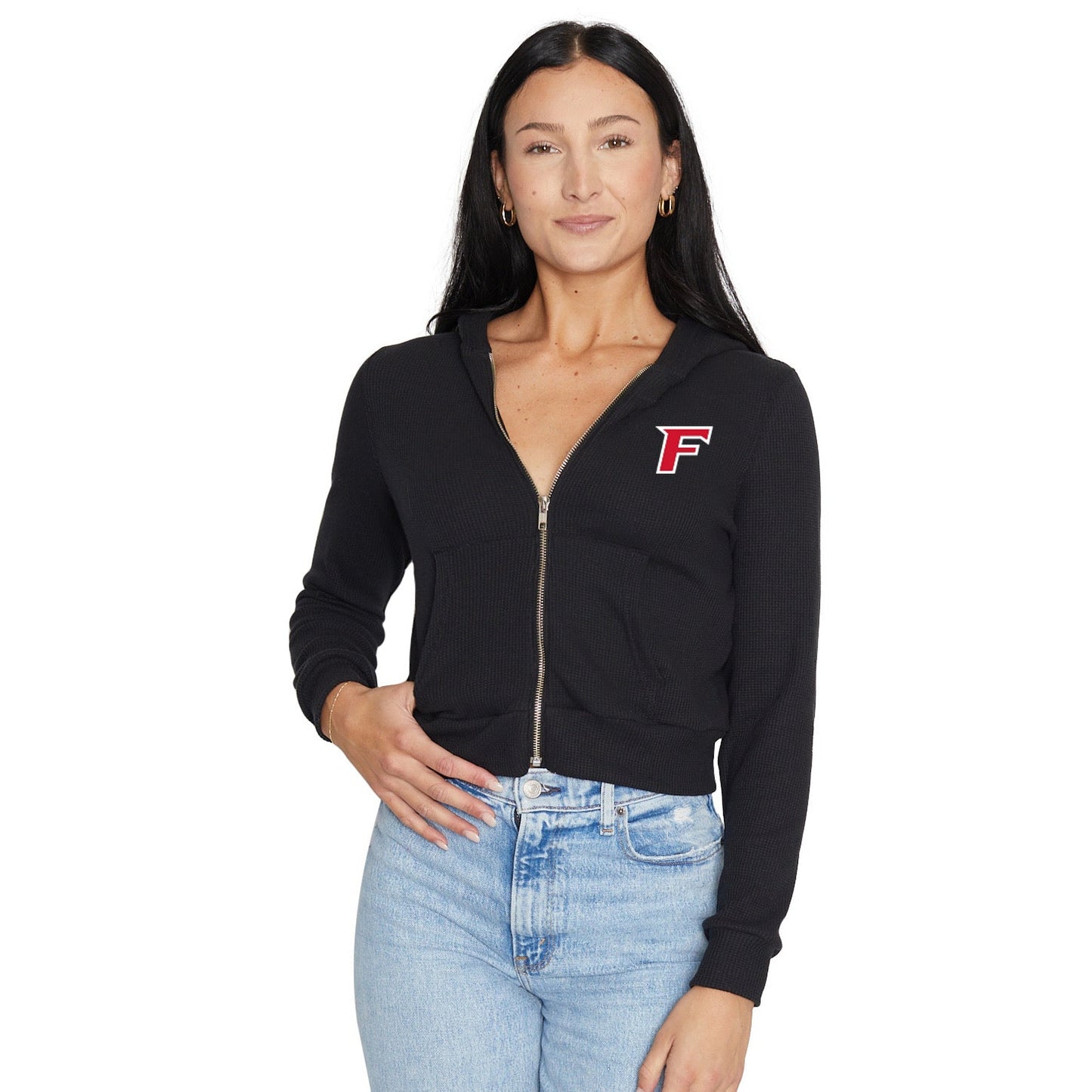 Fairfield Stags Waffle Knit Zip Up Hoodie