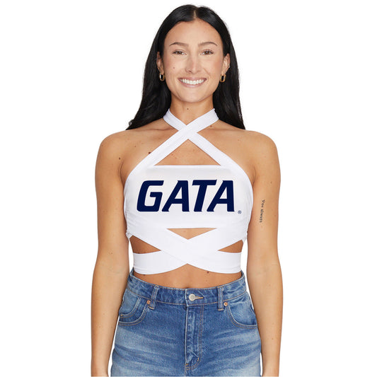Georgia Southern White Multi Way Bandeau Top
