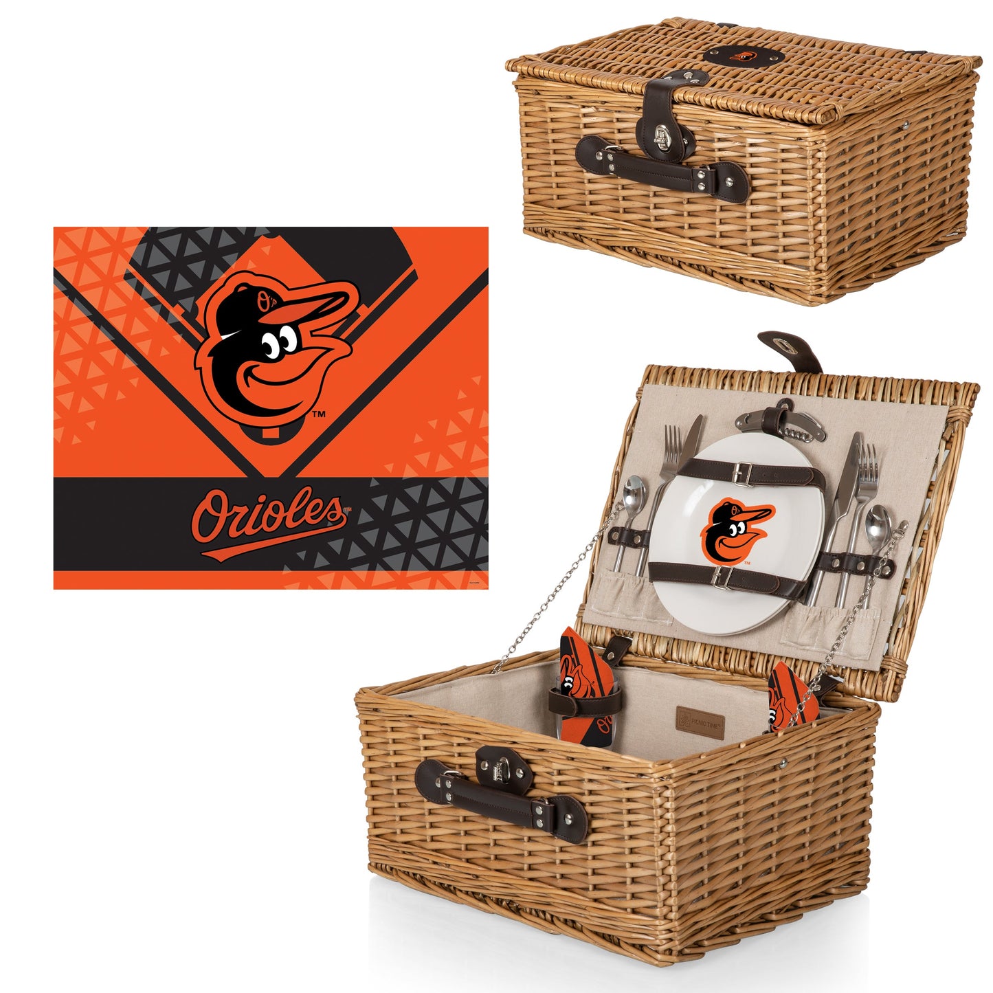 Baltimore Orioles - Classic Picnic Basket