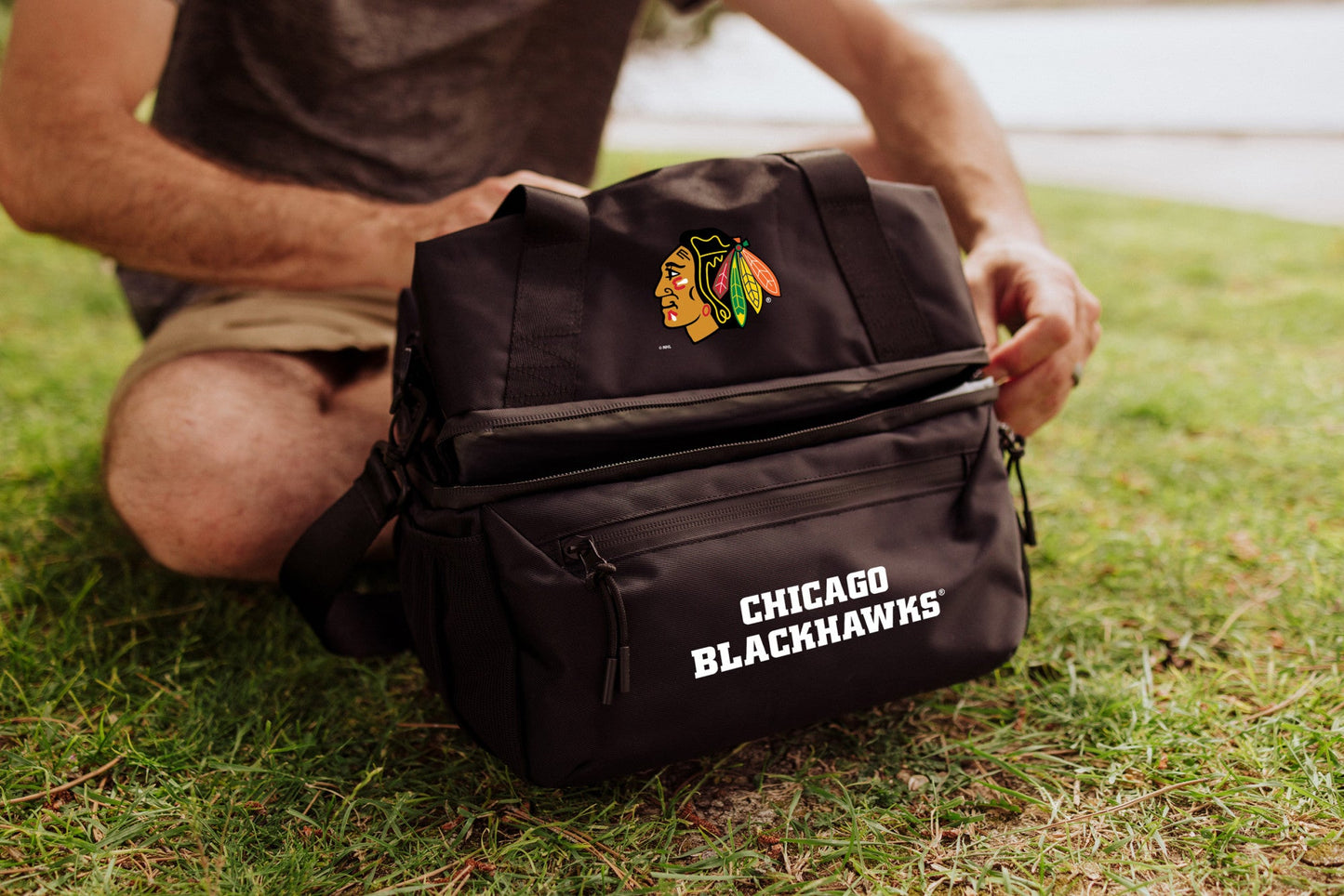 Chicago Blackhawks - Tarana Recycled Lunch Bag Cooler with Utensils