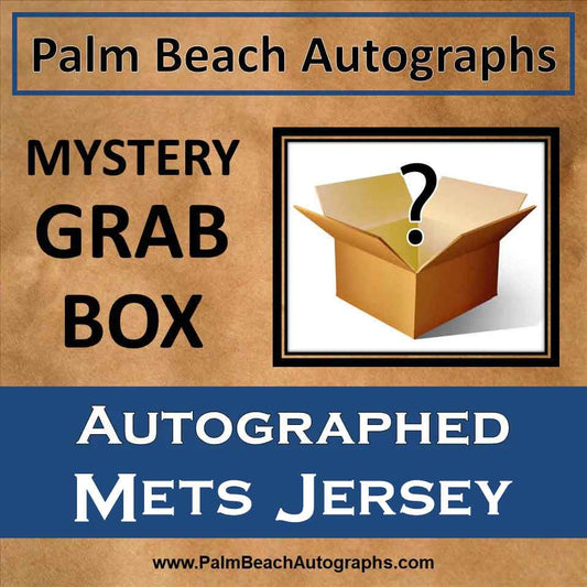 MYSTERY GRAB BOX - Autographed New York Mets Custom Baseball Jersey
