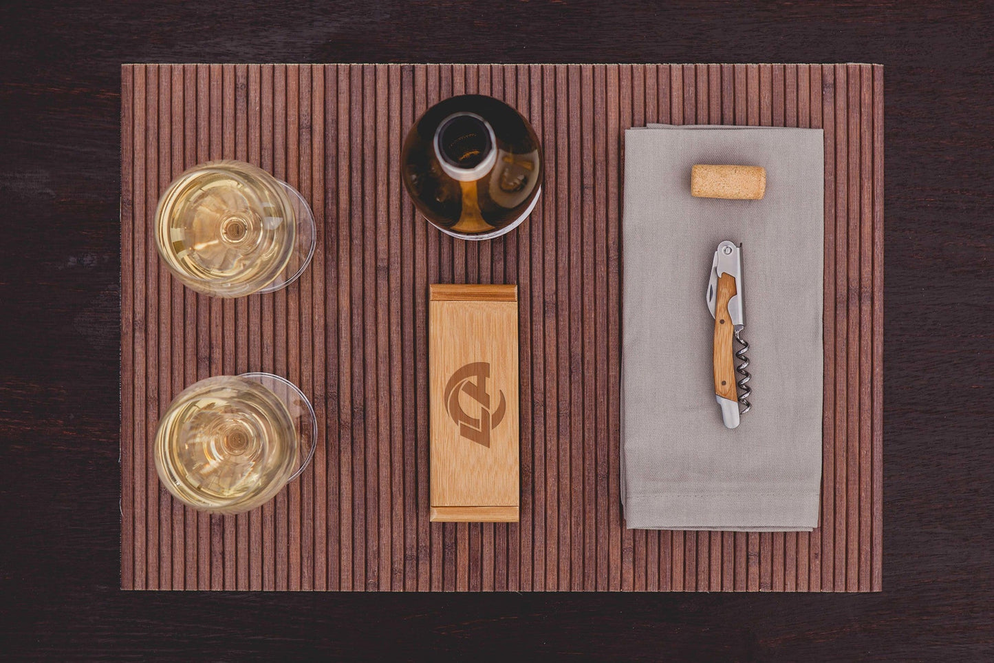 Los Angeles Rams - Elan Deluxe Corkscrew In Bamboo Box