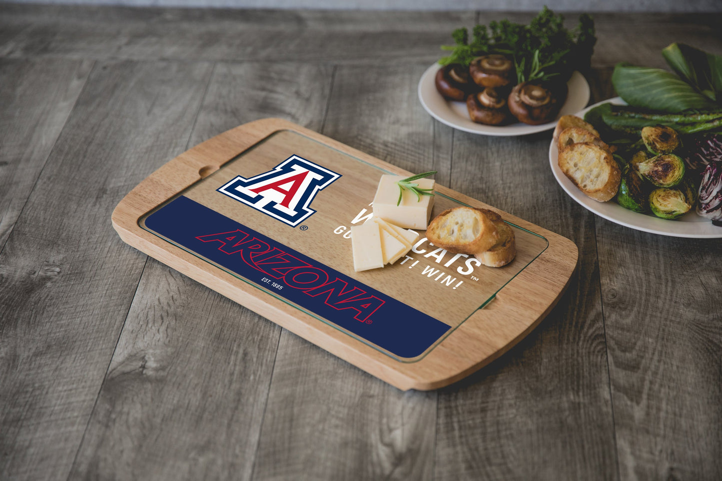 Arizona Wildcats - Billboard Glass Top Serving Tray