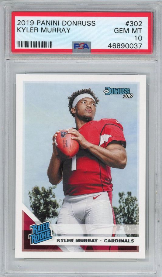 Graded 2019 Panini Donruss Kyler Murray #302 Rookie RC Football Card PSA 10 Gem Mint