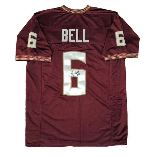 Jaheim Bell Autographed Custom Florida State Seminoles Garnett Jersey