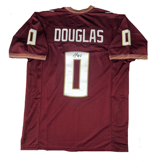 Ja'Khi Douglas Autographed Custom Florida State Seminoles Garnett Jersey