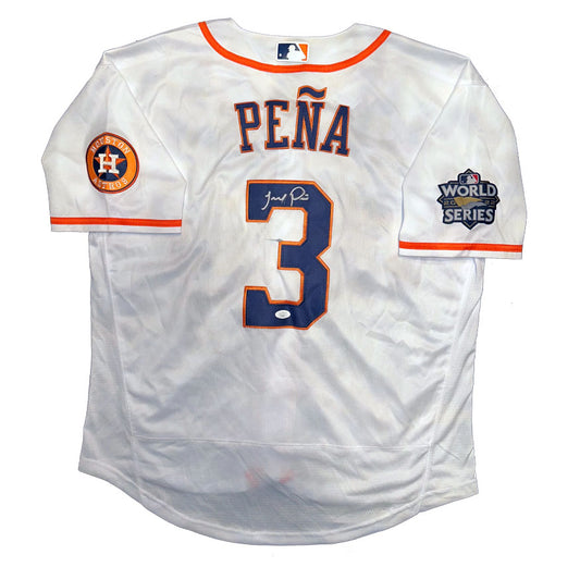 Jeremy Pena Autographed Houston Astros World Series Jersey JSA COA WS MVP!