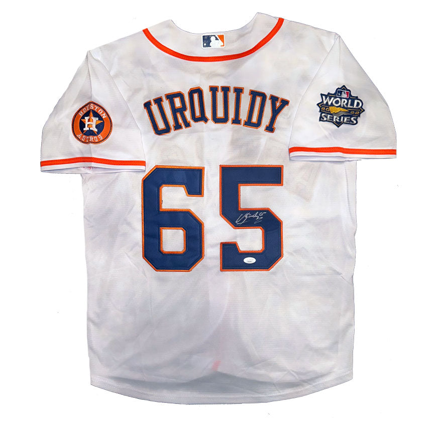 Jose Urquidy Autographed Houston Astros 2023 World Series Jersey JSA COA!