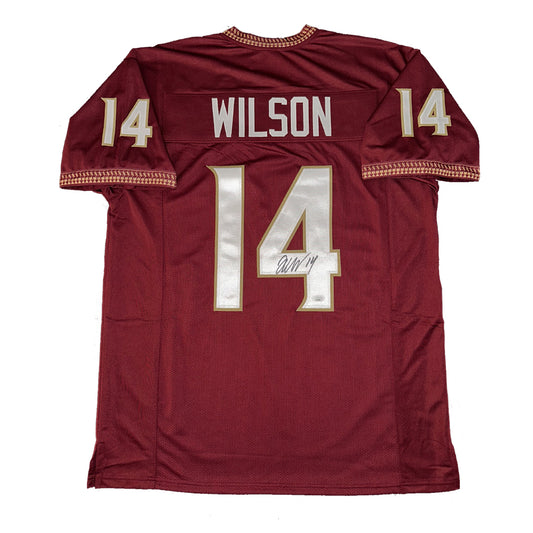 Johnny Wilson Autographed Custom Florida State Seminoles Garnett Jersey