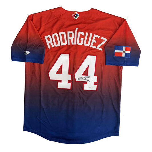 Julio Rodriguez Autographed WBC Dominican Republic Jersey JSA COA Sea Mariners!