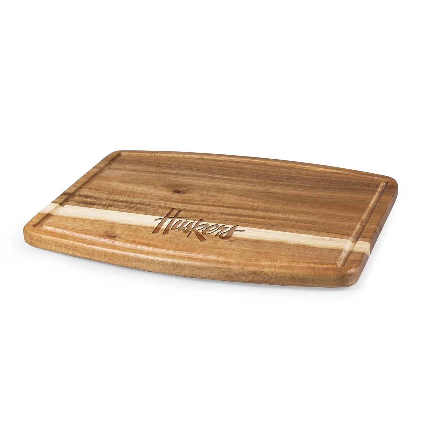 Nebraska Cornhuskers - Ovale Acacia Cutting Board