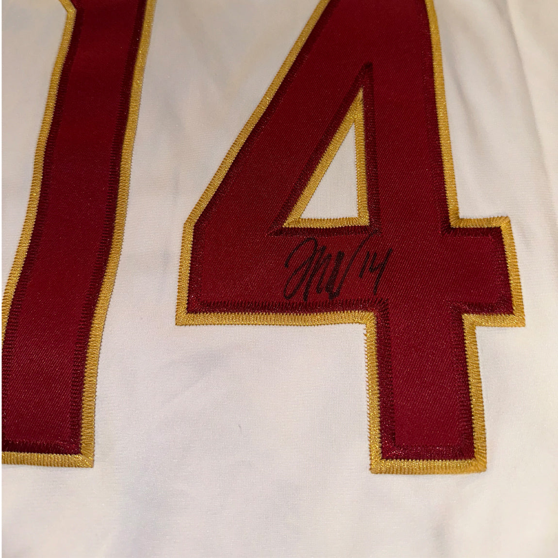 Johnny Wilson Autographed Florida State Seminoles White Jersey