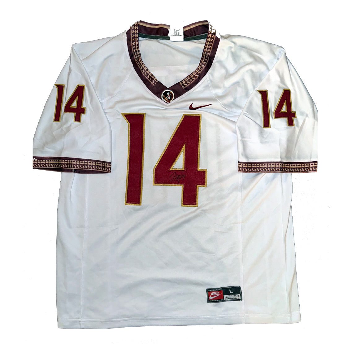 Johnny Wilson Autographed Florida State Seminoles White Jersey