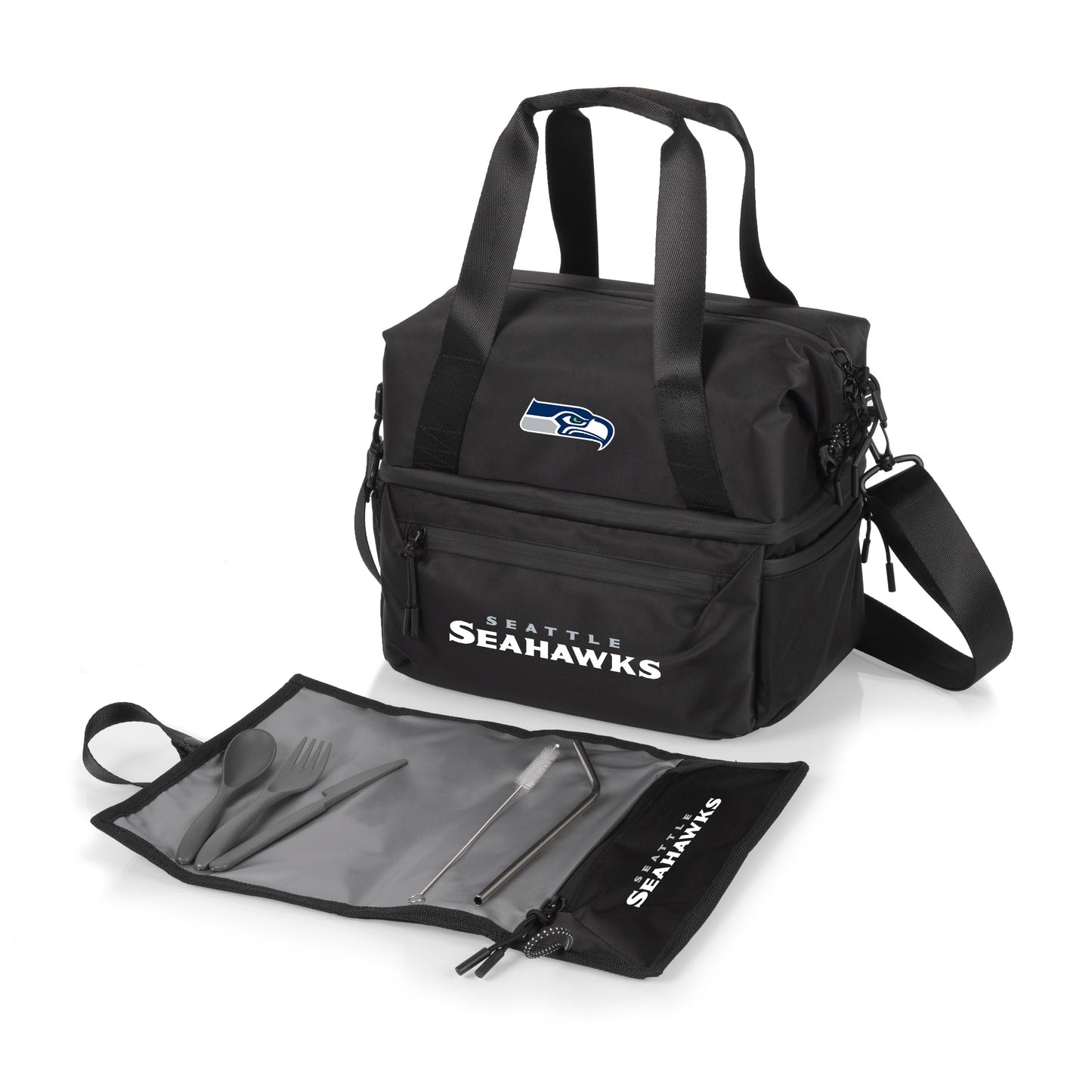 Seattle Seahawks - Tarana Recycled Lunch Bag Cooler with Utensils
