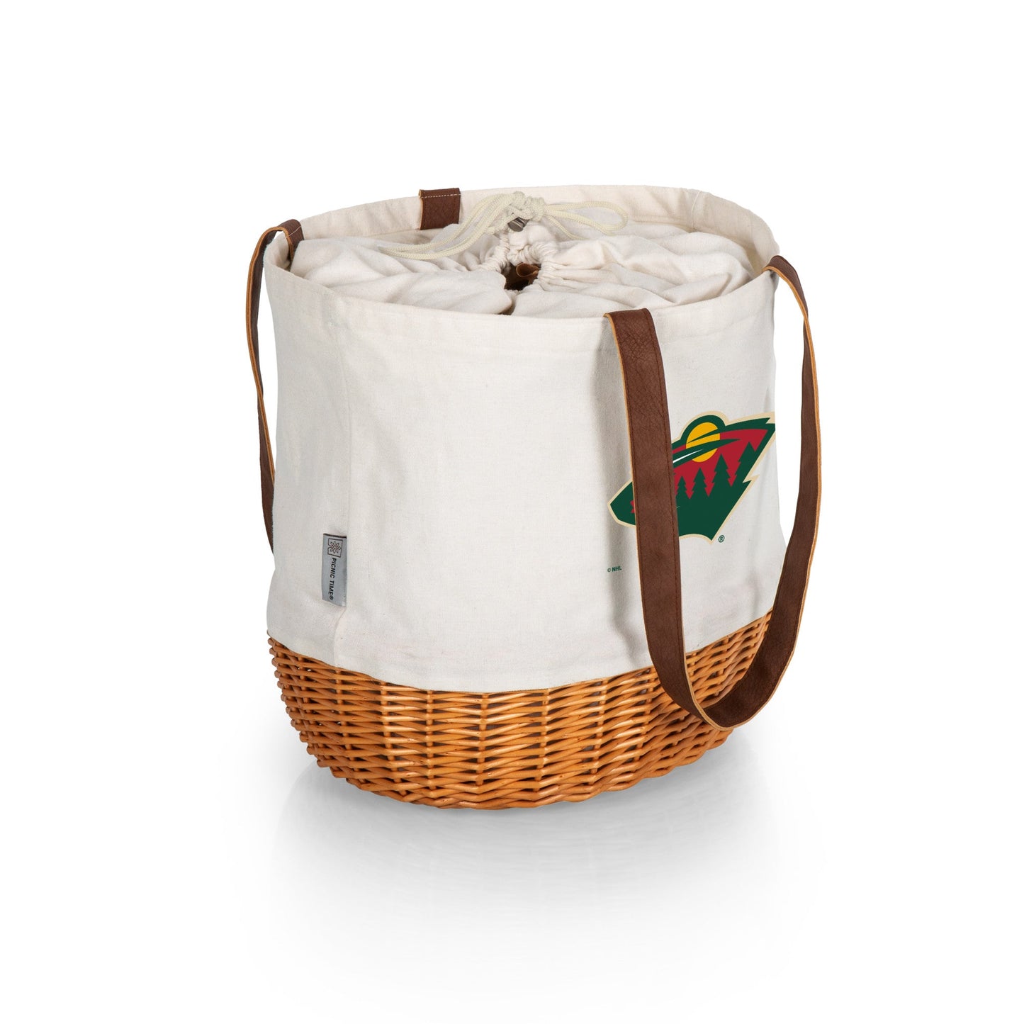 Minnesota Wild - Coronado Canvas and Willow Basket Tote