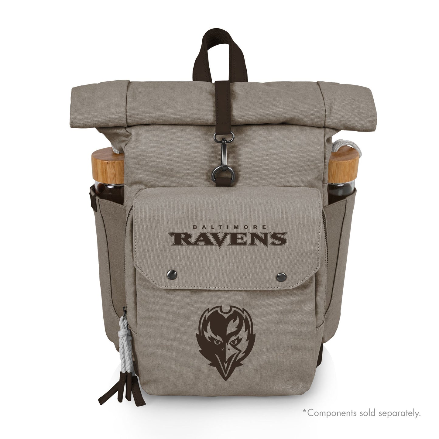 Baltimore Ravens - Carmel Roll Top Picnic Backpack Cooler