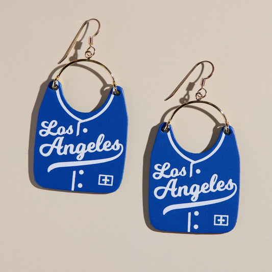 Los Angeles Baseball Jersey Earrings