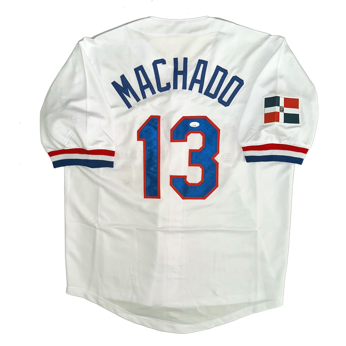 Manny Machado Autographed WBC Dominican Republic Jersey JSA COA San Diego Padres