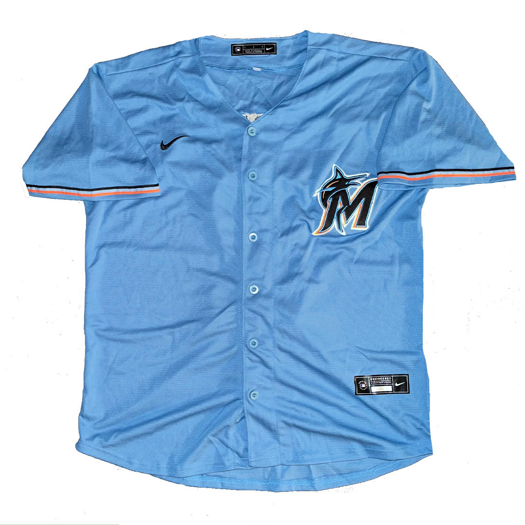 Jazz Chisholm Jr Autographed Miami Marlins Blue Jersey JSA COA