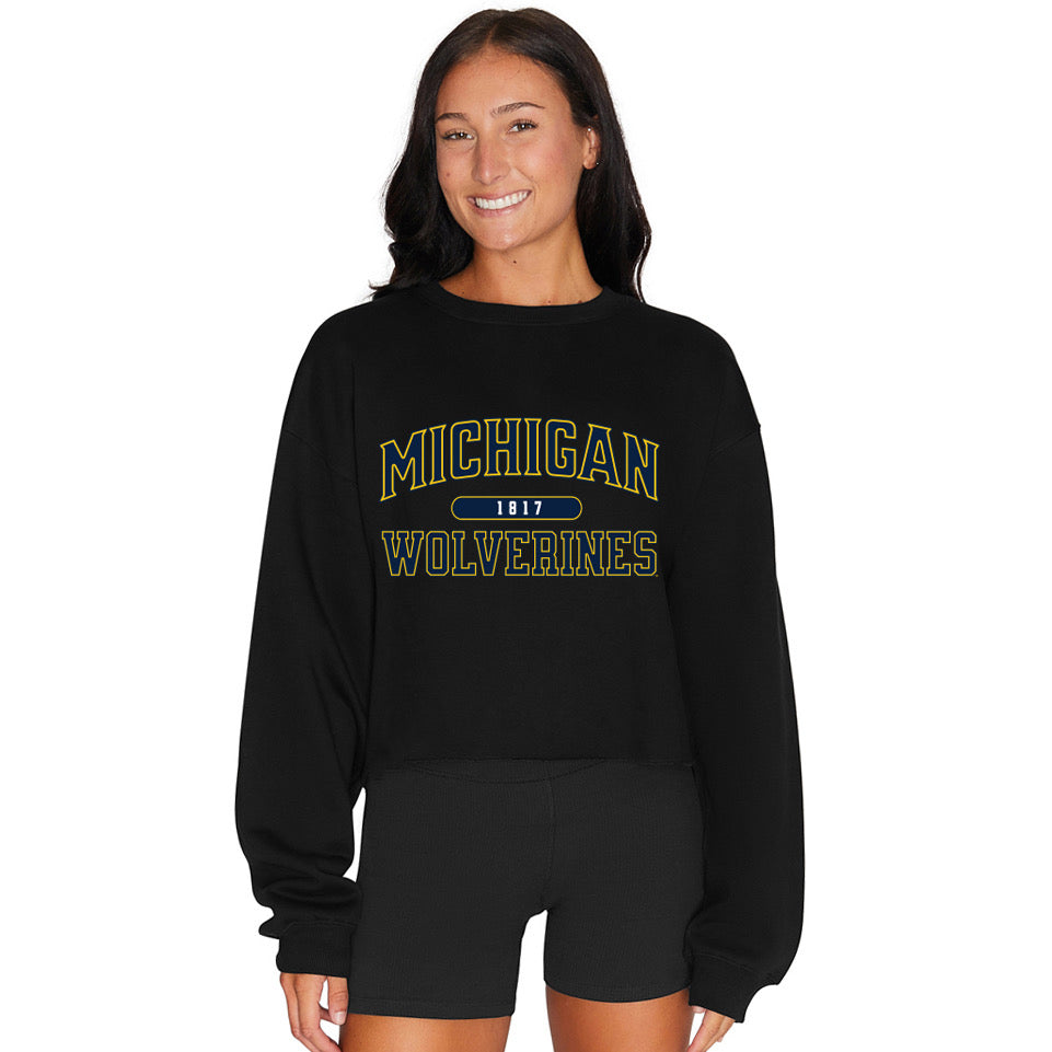 University of Michigan Black Crewneck